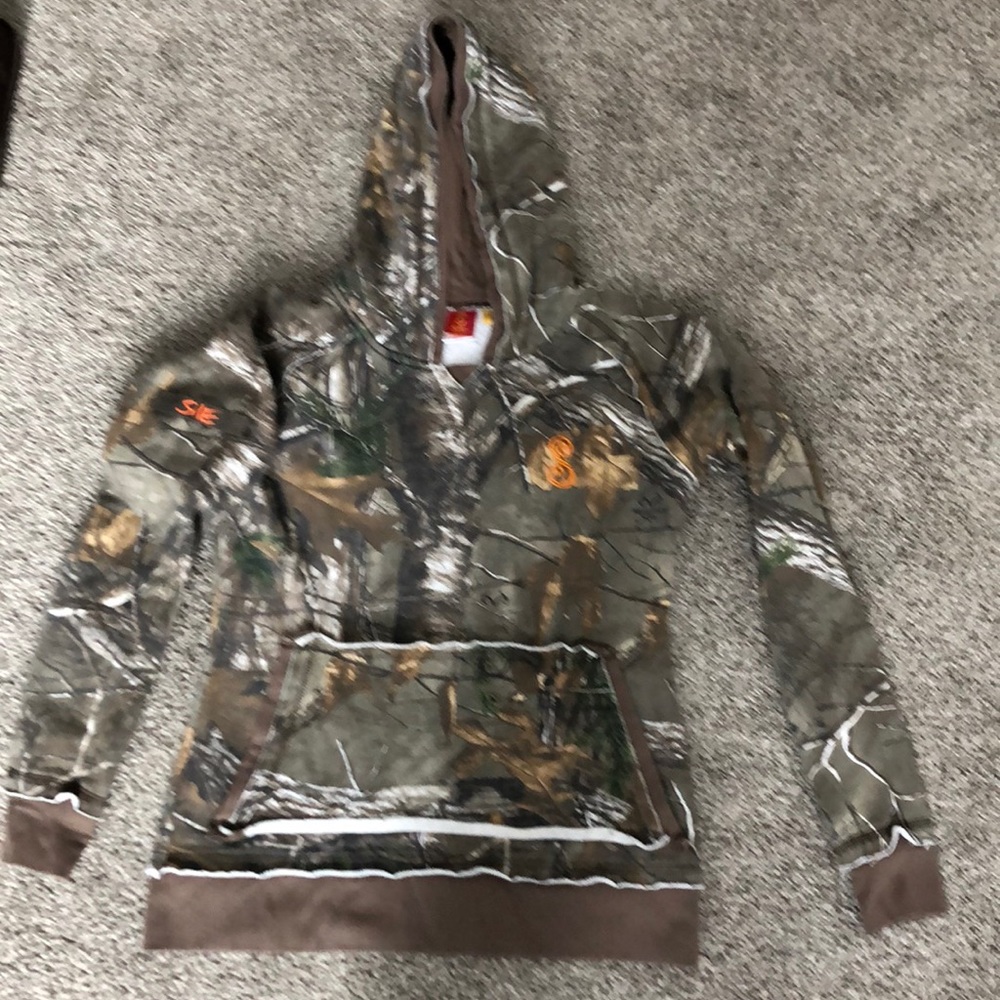 SHE camo hoodie